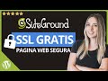 Como Insertar Certificado SSL Gratis en SiteGround