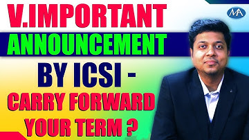 V.important Announcement by ICSI || My Personal views || Opt out option given by ICSI
