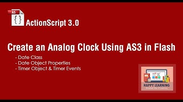Create an Analog Clock Using ActionScript 3.0 in Flash