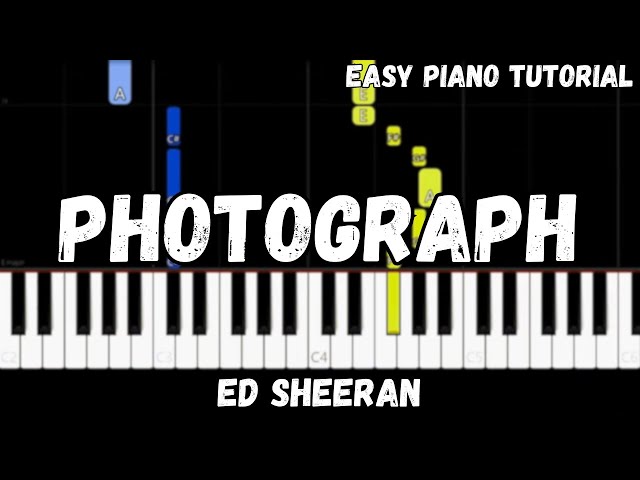 Ed Sheeran - Photograph (Easy Piano Tutorial) class=