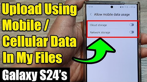 Galaxy S24/S24+ Ultra Tip: Upload Files Using Mobile Data in My Files (No Wi-Fi Needed!) 🚀