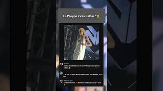 Lil Wayne looks tall asf 😩 #hiphop #lilwayne #rap #short