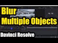 How to Blur out Multiple Moving objects/persons (Davinci Resolve, Keyframes, Mask, Tracking)