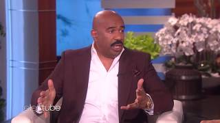 Steve Harvey Dishes on the Kardashian West 'Family Feud' Episode6