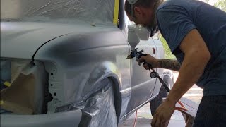 Let's Spray  SPEEDOKOTE Primer on a FORD RANGER