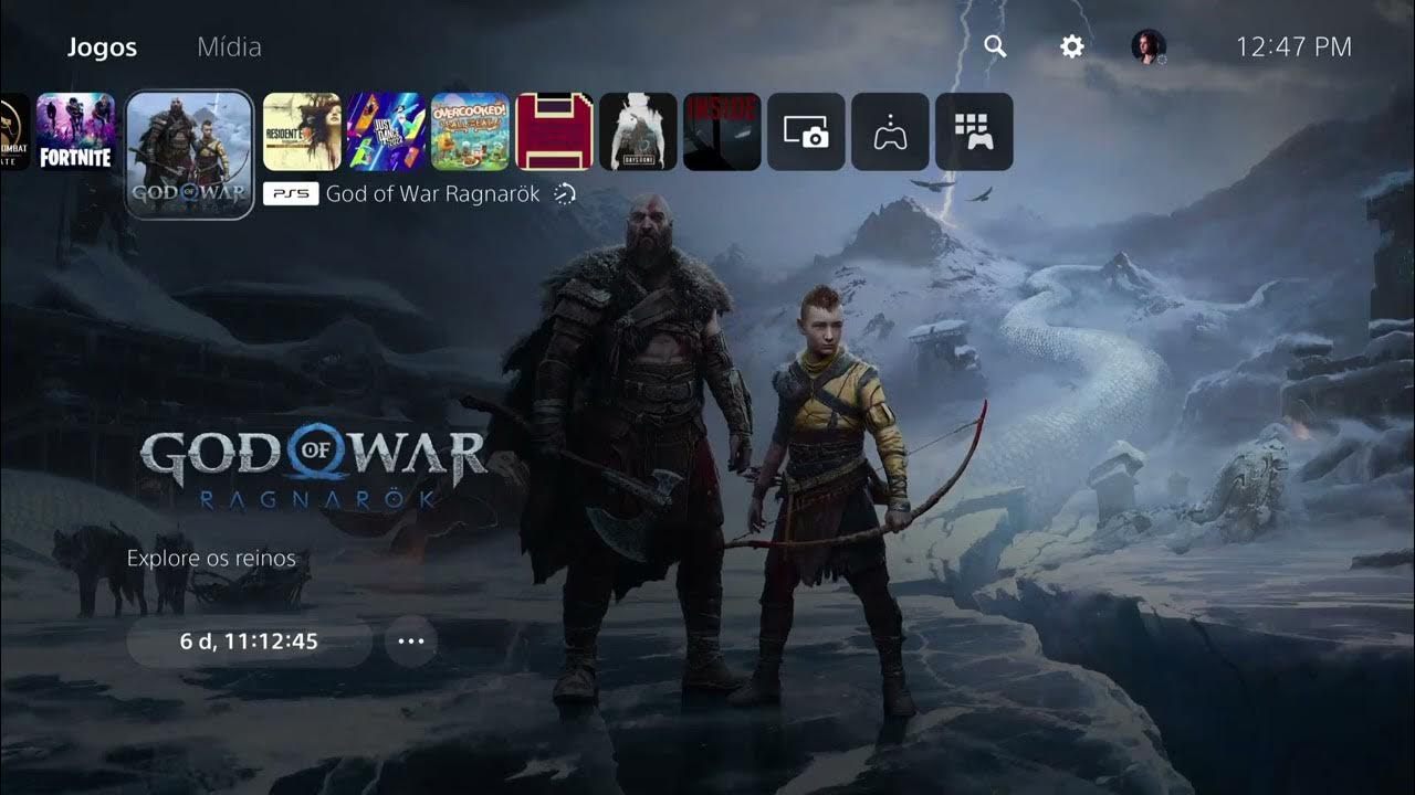 God of War Ragnarök - PS5 Background Theme, Home Screen Music - YouTube