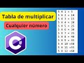 Como hacer una tabla de multiplicar en C# | Tabla de multiplicar en visual studio C#