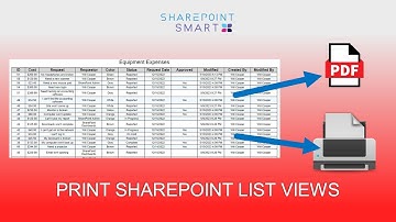 Print SharePoint Lists to PDF in SharePoint Online Microsoft Lists Modern List View