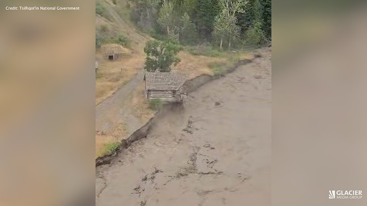 Structure swept away in Chilcotin River landslide