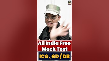 🔥 All India Free Mock Test For Indian Coast Guard GD/DB 2025
