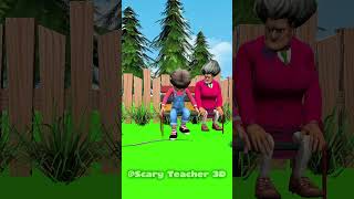 Tani & Nick Scary and Miss Teacher funny moments animals 🐍🎱🕷️#scaryteacher3d #funny #meme