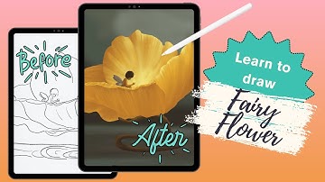 Procreate Tutorial for Beginners: Fairy Flower Sketch