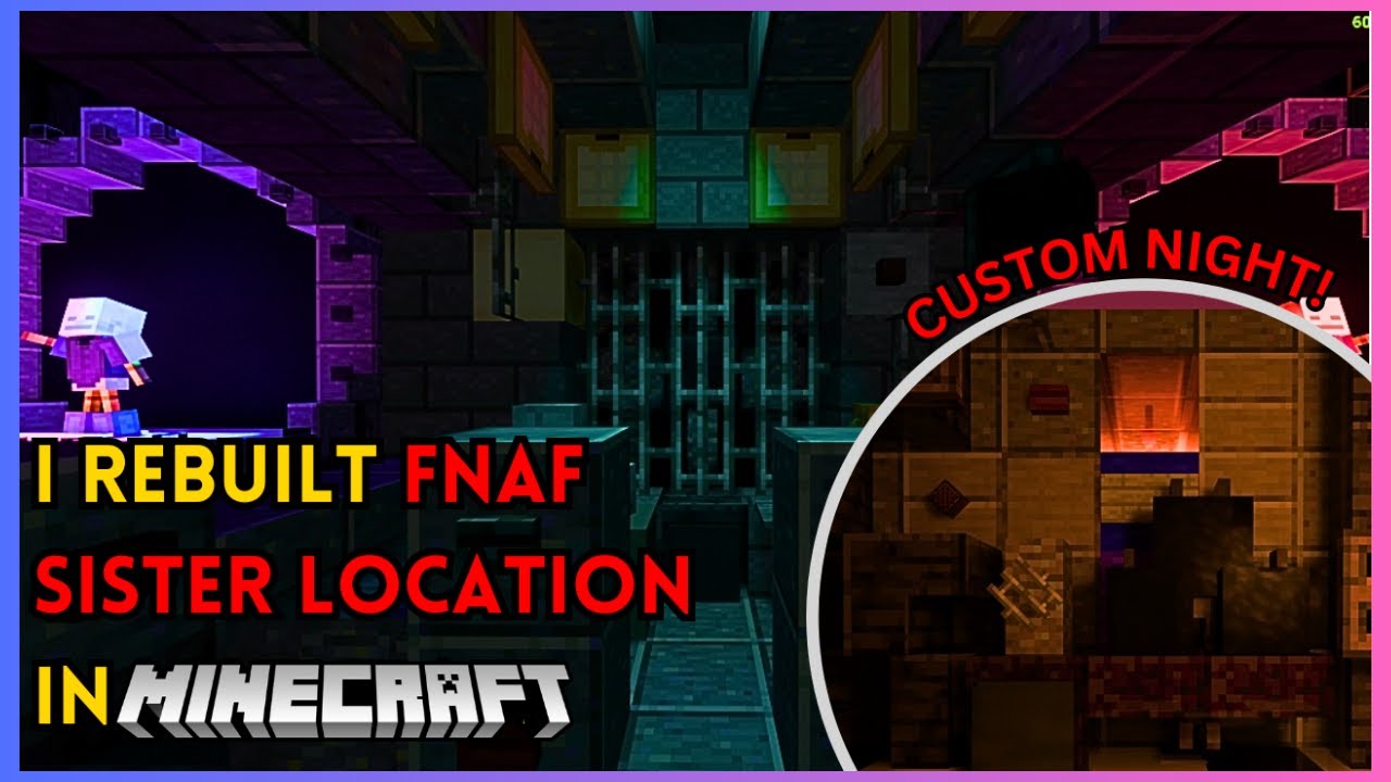 Building a CUSTOM FNAF SISTER LOCATION in Minecraft! 