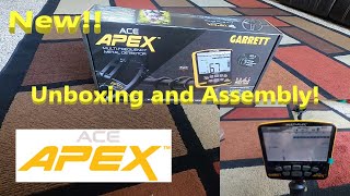 New Garrett Ace Apex Metal Detector unboxing and assembly!