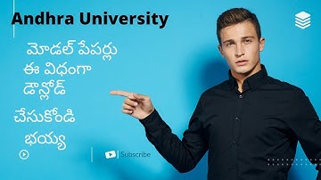 Download Andhra University Degree Model Papers Easily|AU model papers all courses|
