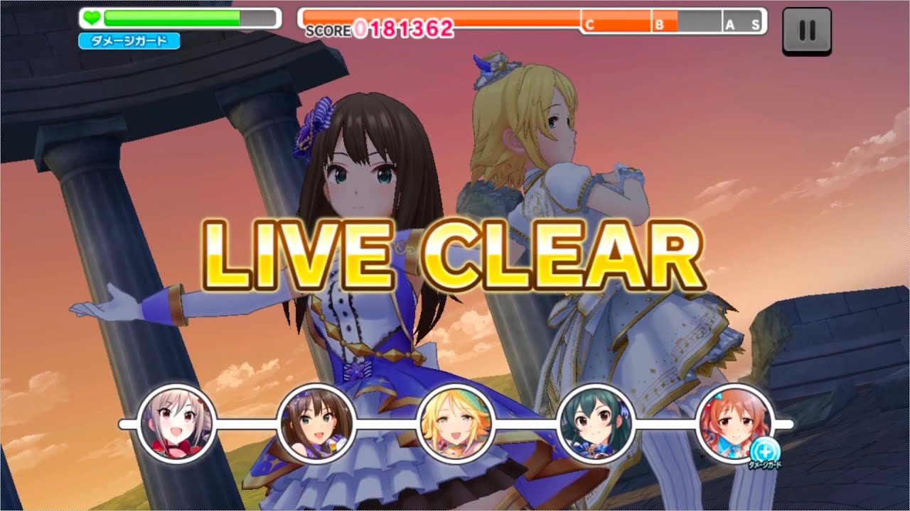 デレステ Sレア 7秒スキルブースト ダメージガード 2で放置live Secret Daybreak Pro 検証動画 ユニット紹介 Youtube