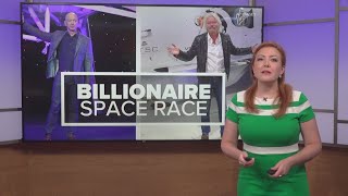 How do Bezos \& Branson's spaceships compare?