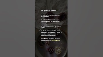 How to Find Your Core Values ✍️