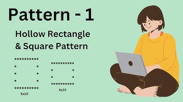 Hollow Rectangle & Square pattern in C++ | Star Pattern - 1 | #coding #starpatterns #avnishmishra