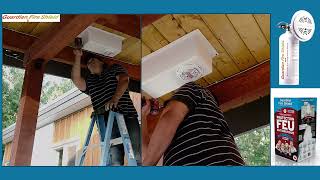 Exterior Installation of Guardian Fire Shield in First Nations Communities