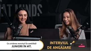 Ce urmăresc 👩‍💼 recrutorii în procesul de angajare la Juniori | #Livestream Amdaris 2 #ITSchool