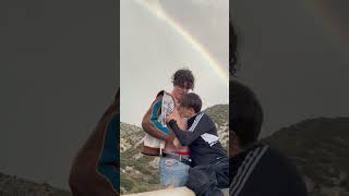 Two Boys under the Rainbow 🏳️‍🌈 #rainbow #boys #love #gay #creators