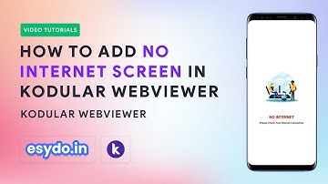 How to add No Internet Screen in Kodular Webviewer Application  || Webviewer Tutorial Part 5
