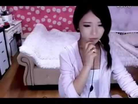 Cute korean girl on webcam