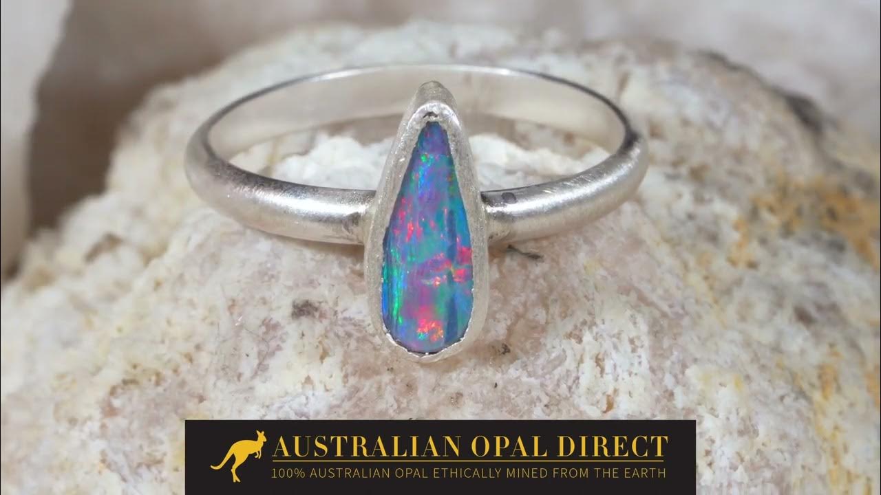 Opal Rings, Opal Wedding Rings, Black Opal Rings - Australian Opal ...