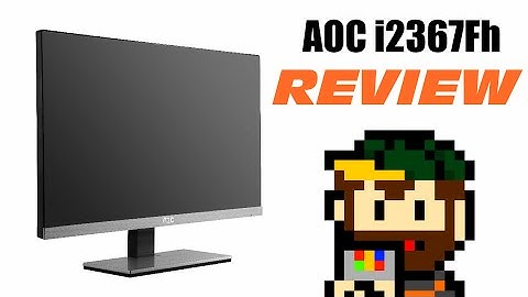AOC i2367Fh REVIEW - 02. The Monitor