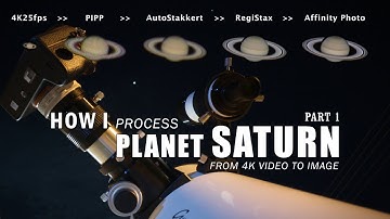 HOW I process Saturn image [Part 1] | PIPP, AutoStakkert, RegiStax, PhotoScape, Affinity Photo