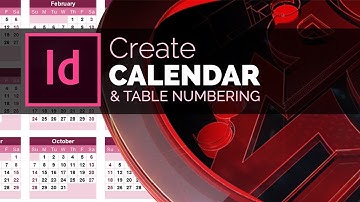 Calendar Design & Table Numbering in InDesign