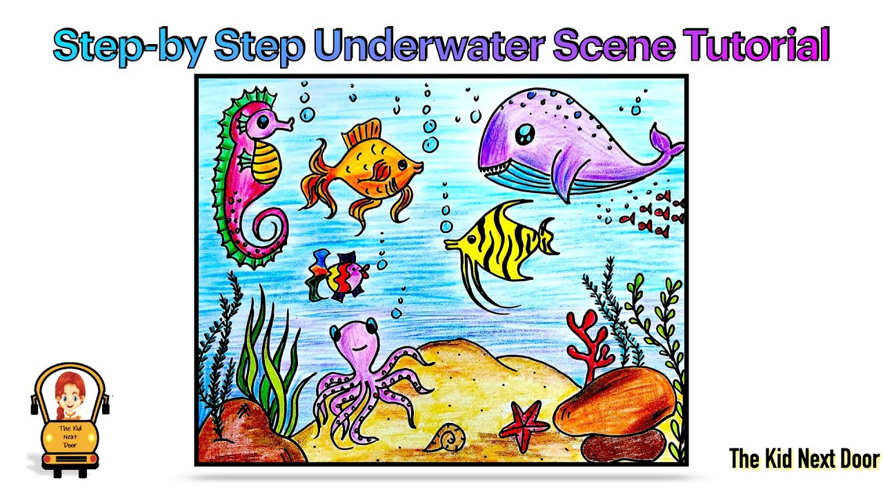 Underwater Scene With Sea Life HighRes Vector Graphic  Getty Images