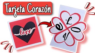 TARJETA DE CORAZÓN - TARJETA POP UP LOVE - HEART CARD | Marialis