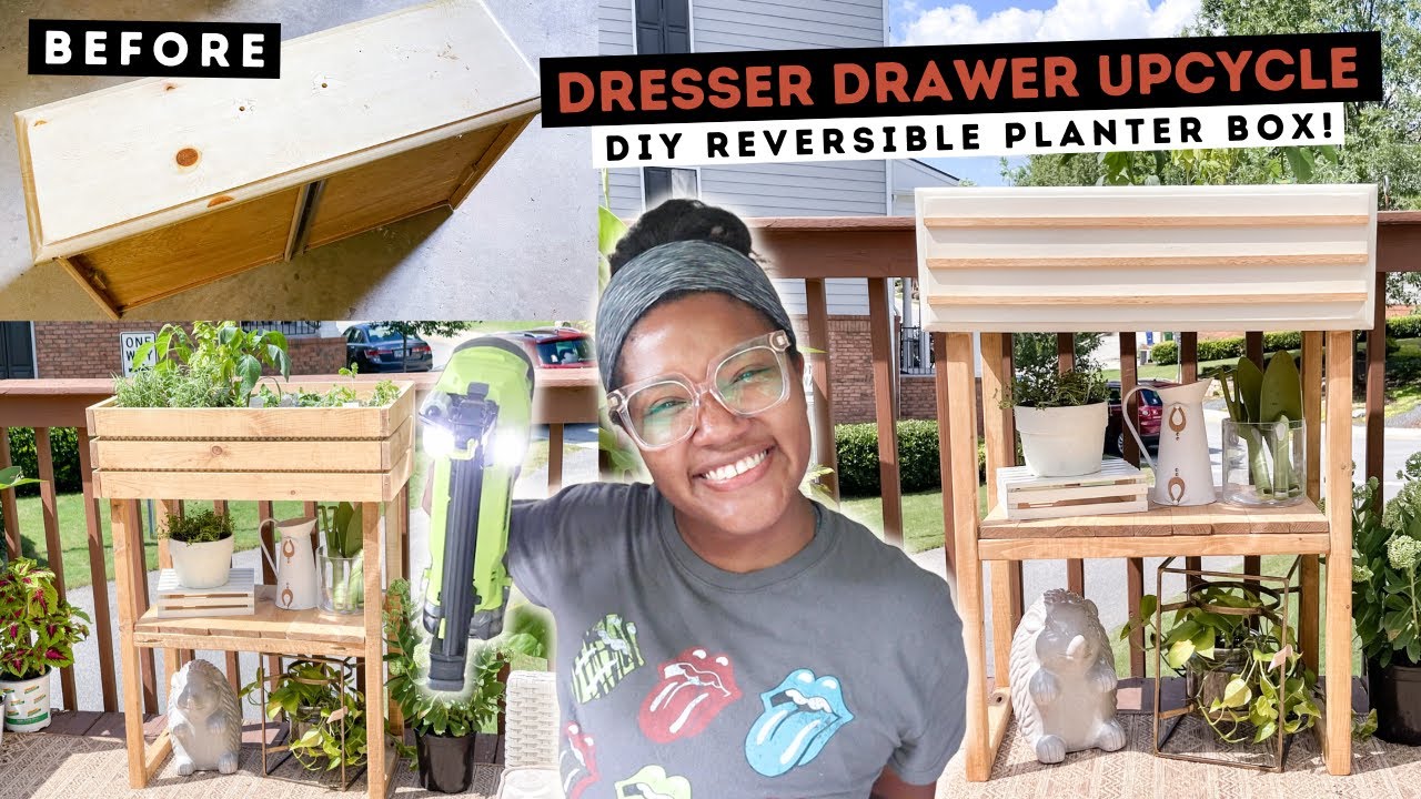 DIY Reversible Planter Box Ashleigh Lauren YouTube