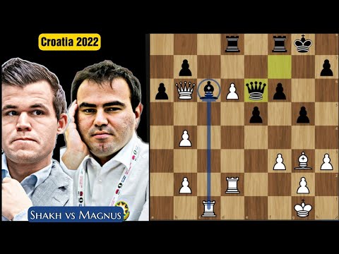 Winning Exchange Sac by Mamedyarov | Shakh vs Magnus | Croatia Rapid&Blitz GCT 2022