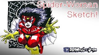 Spider-Woman Sketch! - Drawings Of Jhoan
