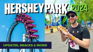 VLOG: A HOT Day at Hersheypark! NEW Snacks, Giant Size Passholder Lounge, Updates & More! #hershey