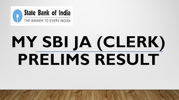 My SBI JA (CLERK) Prelims Result 🤯🤯 l Bankers Field