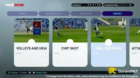 PES 2019 - New Skill Controls Training (Demo Code Preview)