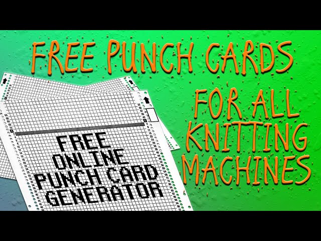 Cutting knitting machine punch cards with the Cricut Joy 