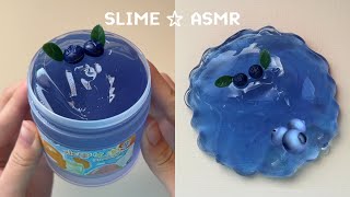 Slime Blueberry Tea Slime Asmr For Study & Chilling 𐙚