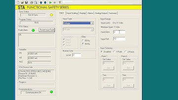 STA HLPRG Configuration Software Tutorial Input Tab