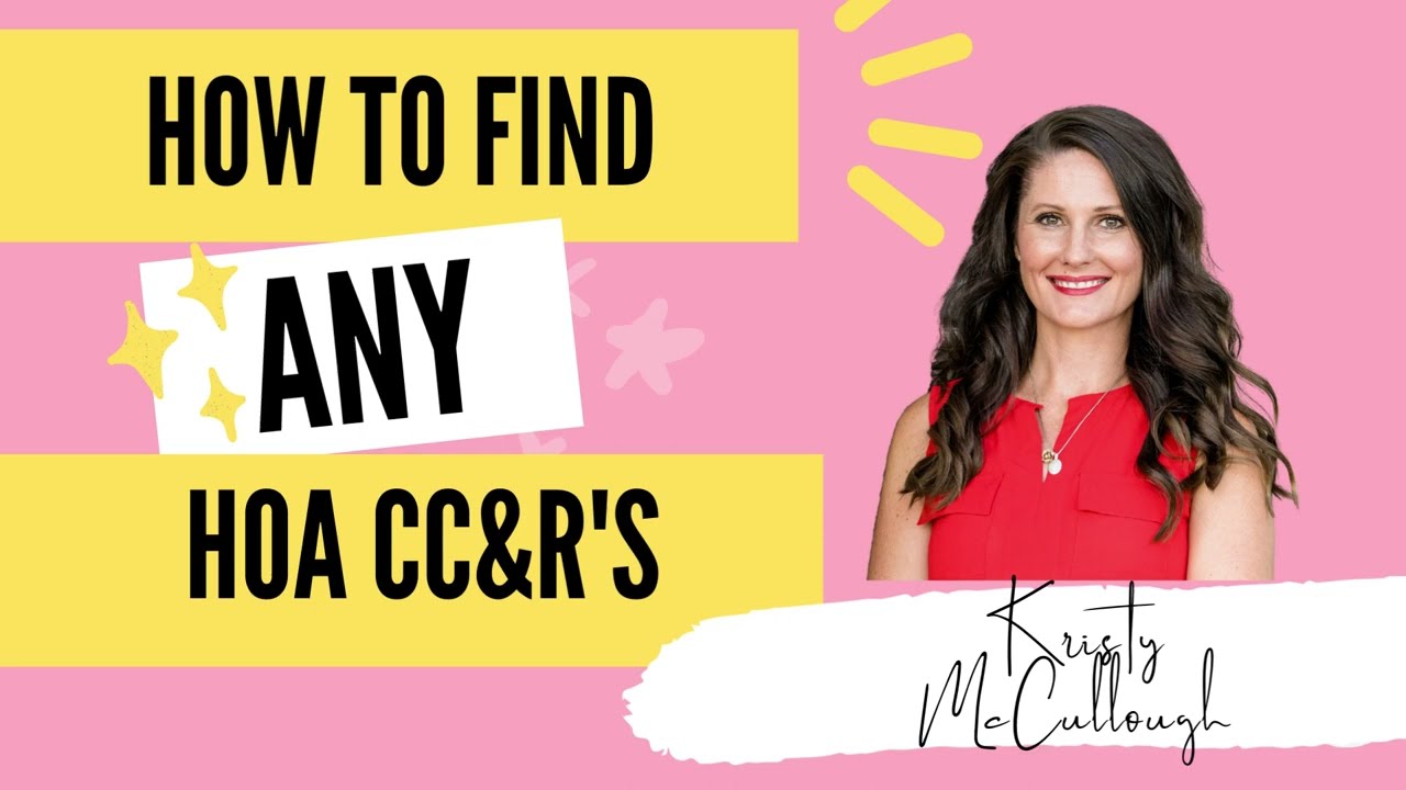 How to find HOA CC&R's