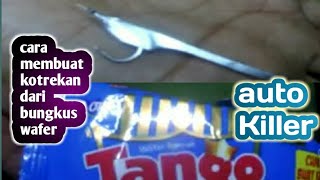 Wajib di coba!!!! Cara membuat kotrekan dari bungkus wafer auto Killer #kotrekan #mancingmania screenshot 5