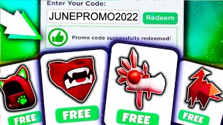 ALL NEW JUNE 2022 ROBLOX PROMO CODES! New Promo Code Working Free Items Events + Robux (Not Expired)