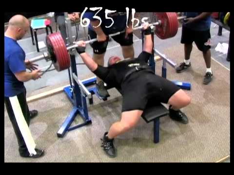 Blaine Sumner 635 lb. Bench Press