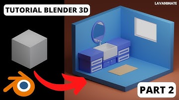TUTORIAL MODELING 3D RUANG WASTAFEL PART 2 | TUTORIAL PEMULA BLENDER 3D