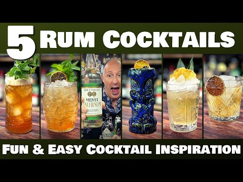 5 Easy RUM COCKTAILS at home with FALERNUM
