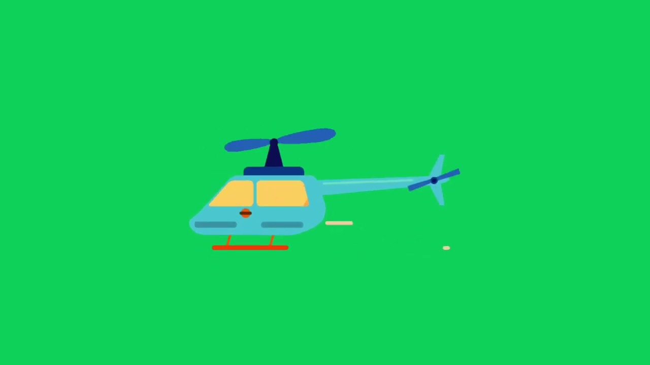 helicopter green screen